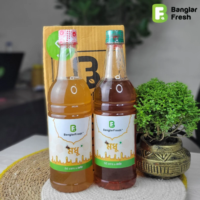 Lichu & Mix Flower Honey- লিচু এবং মিক্স ফুলের মধু( 2kg Combo)